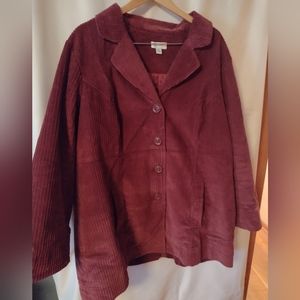 Women's corduroy jacket size 1X
